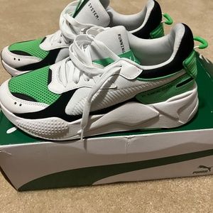 EXCELLENT CONDITION, Puma RS-X Reinvention, Men Size 9,  Irish Green/White/Black